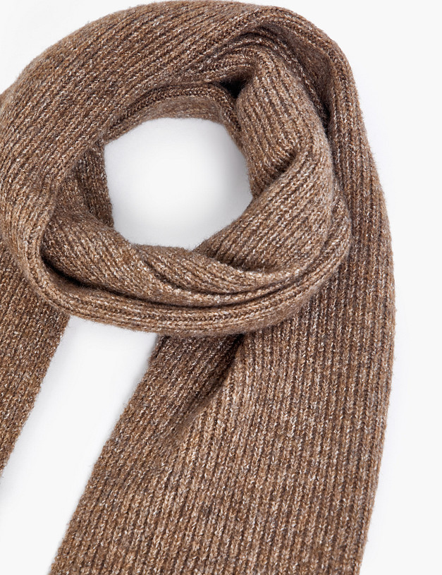 Коричневый женский шарф MASCOTTE 766-5206-2409 | ракурс 3