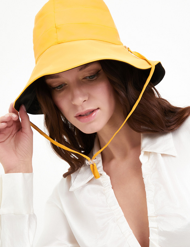 Желтая женская панама MASCOTTE 766-4102-2418 | ракурс 1 Желтая женская панама MASCOTTE 766-4102-2418 | ракурс 1