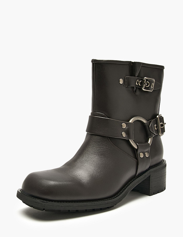 Коричневые женские ботинки MASCOTTE 175-5280521-7171M | ракурс 2