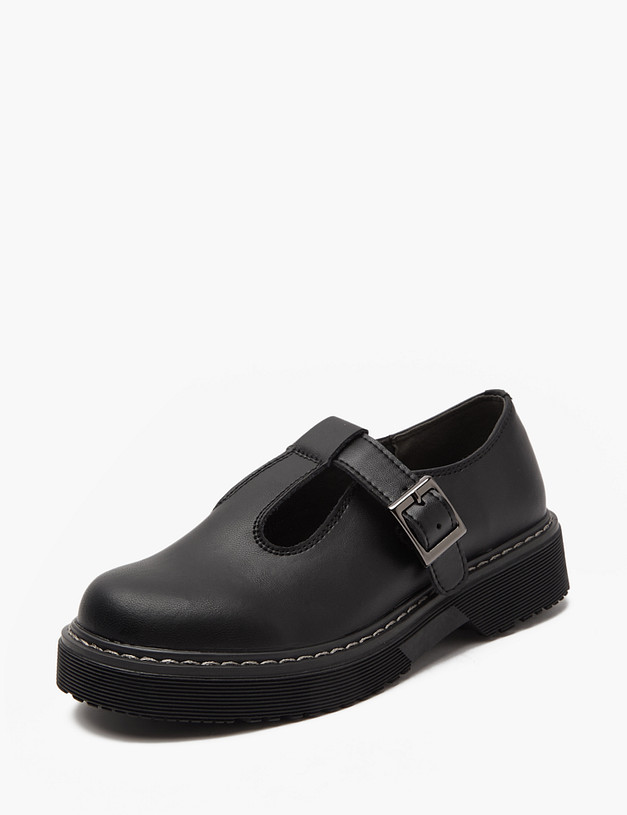 Черные туфли для девочек Мэри Джейн MASCOTTE 250-411021-0602 | ракурс 4