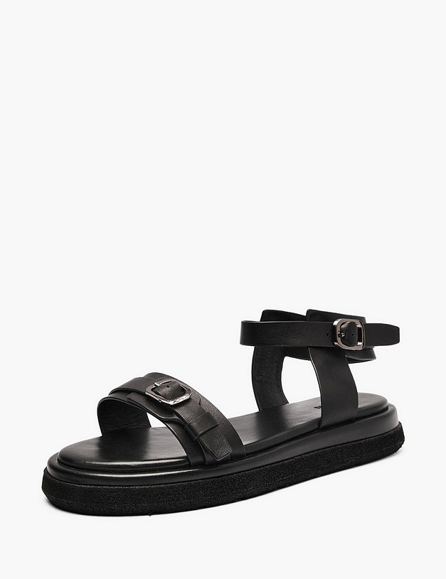 Черные женские сандалии MASCOTTE 233-613611-0102 | ракурс 2