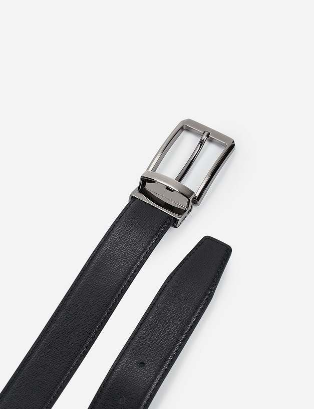 Черный мужской ремень MASCOTTE 727-0110-102 | ракурс 3 Черный мужской ремень MASCOTTE 727-0110-102 | ракурс 3