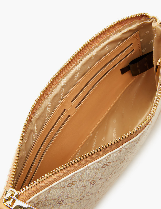 Молочный женский клатч MASCOTTE 615-3233-608 | ракурс 4 Молочный женский клатч MASCOTTE 615-3233-608 | ракурс 4