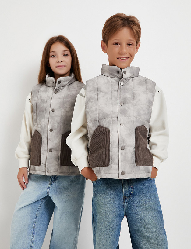 Серый детский жилет MASCOTTE 836-5201-2410 | ракурс 1