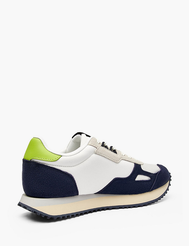 Синие мужские кроссовки MASCOTTE 181-512123-0203 | ракурс 3