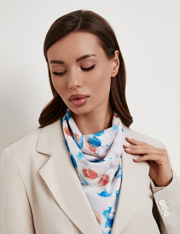 Голубой женский платок MASCOTTE 766-6107-2411 | ракурс 1