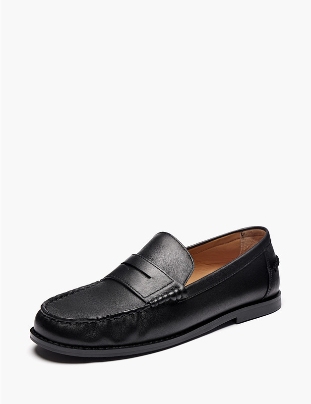 Черные женские лоферы MASCOTTE 233-615611-3501M | ракурс 2