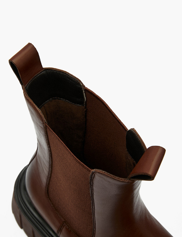 Коричневые женские челси на массивной подошве MASCOTTE 58-322122-0109 | ракурс 6