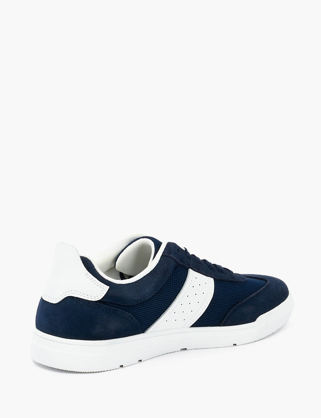 Синие мужские кеды на белой подошве MASCOTTE 189-2113122-0203 | ракурс 3