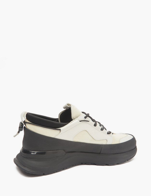 Белые мужские кроссовки с контрастной подошвой MASCOTTE 128-5130721-0101 | ракурс 5