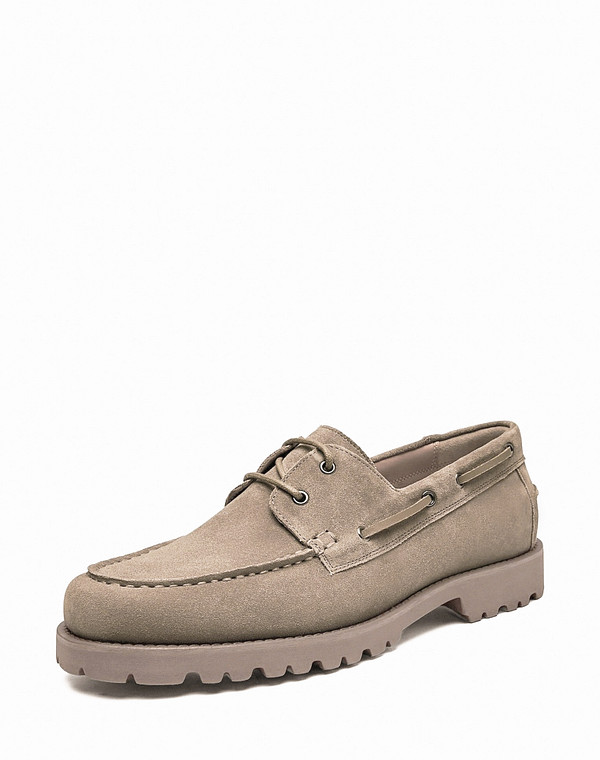 175-612111-0209 Полуботинки мужские велюр-нат.кожа/нат.кожа св.коричн, Mascotte