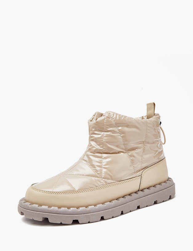 Бежевые женские дутики MASCOTTE 128-321853-0208 | ракурс 2