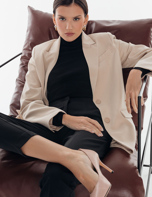 Бежевые женские туфли из натуральной кожи MASCOTTE 15-2145113-3583M | ракурс 2