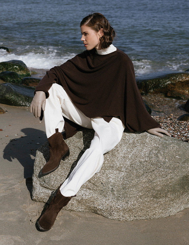 Коричневые женские казаки MASCOTTE 233-3205821-4695M | ракурс 1