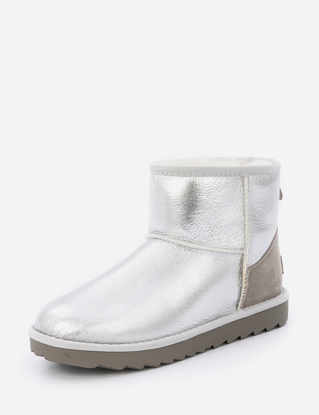 Серебристые женские угги MASCOTTE 234-1225131-0916 | ракурс 3