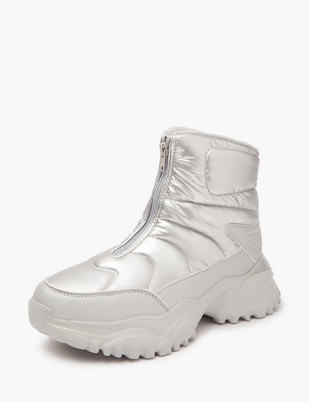 Серебристые женские дутики MASCOTTE 64-320221-0216 | ракурс 4