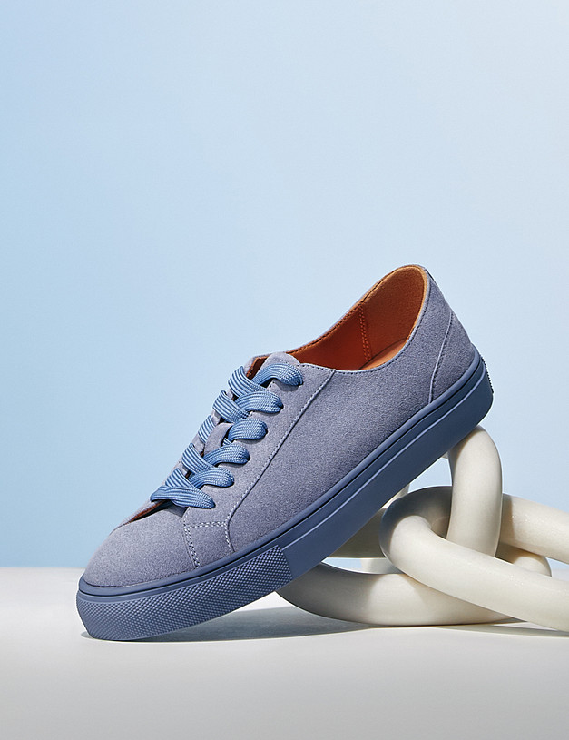 Голубые женские велюровые кеды MASCOTTE 22-41204110-3603M | ракурс 1 Голубые женские велюровые кеды MASCOTTE 22-41204110-3603M | ракурс 1
