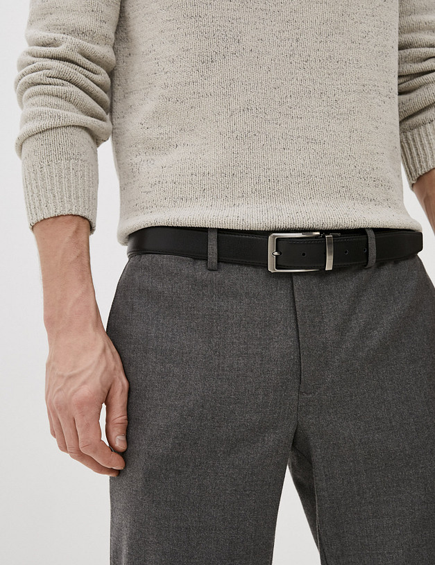 Черный мужской ремень MASCOTTE 727-0110-102 | ракурс 1 Черный мужской ремень MASCOTTE 727-0110-102 | ракурс 1