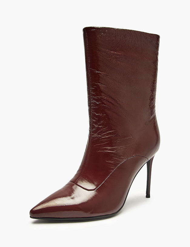 Бордовые женские полусапоги MASCOTTE 126-525921-0705 | ракурс 4