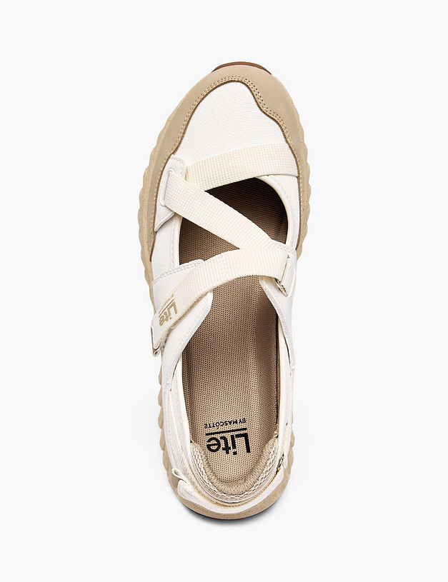 Молочные женские сандалии MASCOTTE 181-510121-0201 | ракурс 4