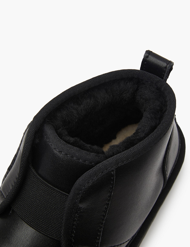 Черные короткие детские полусапоги MASCOTTE 234-326437-0102 | ракурс 8