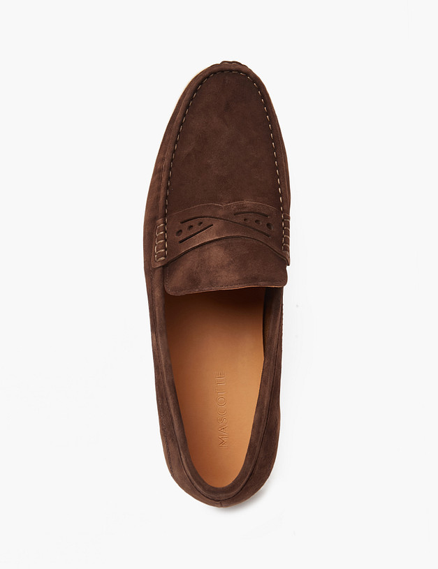 Коричневые мужские мокасины MASCOTTE 128-411421-0609 | ракурс 4