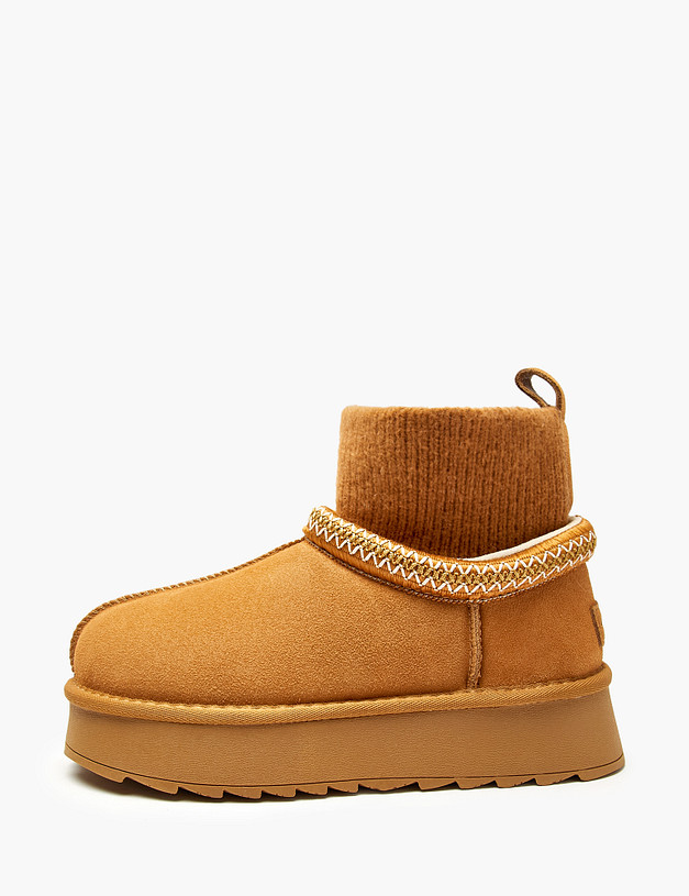 Рыжие женские угги MASCOTTE 234-520552-0208 | ракурс 1