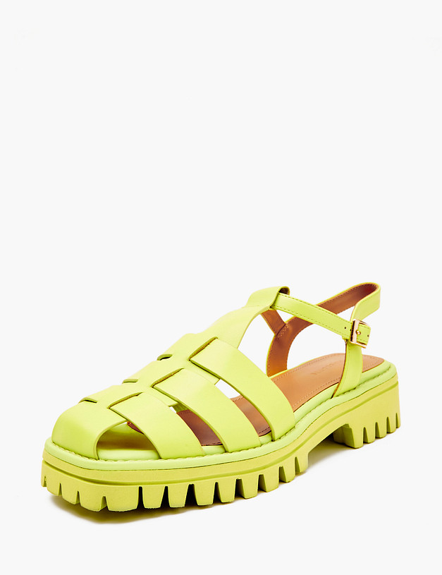 Зеленые женские сандалии MASCOTTE 233-4123911-0104 | ракурс 2