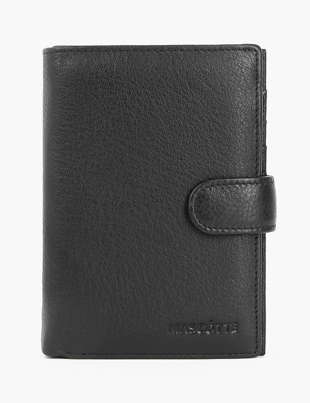 Черный мужской бумажник MASCOTTE 622-2140-102 | ракурс 2