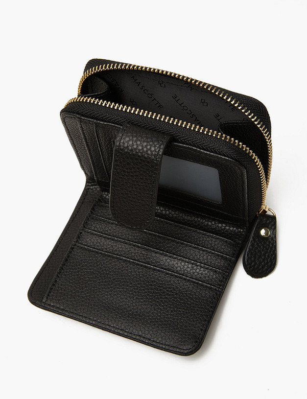 Черный женский кошелек MASCOTTE 660-4101-102 | ракурс 4 Черный женский кошелек MASCOTTE 660-4101-102 | ракурс 4