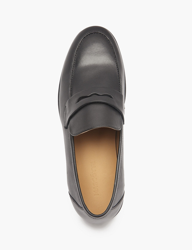 Черные мужские лоферы  MASCOTTE 58-516111-0102 | ракурс 4