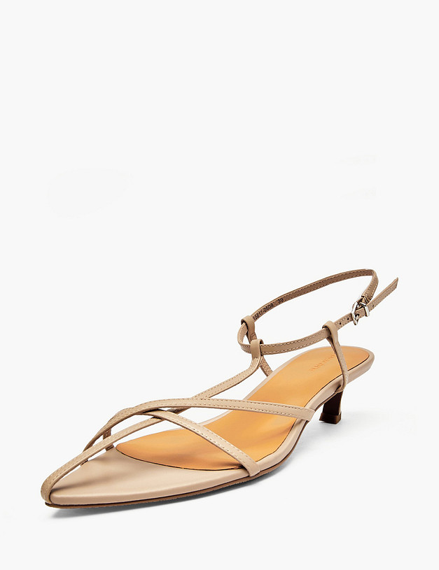 Бежевые женские босоножки MASCOTTE 126-615811-0508 | ракурс 2