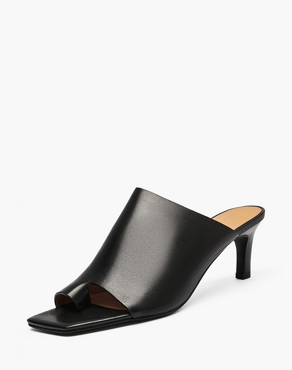 233-614411-3501M Туфли летние женские нат.кожа/нат.кожа черн, Mascotte