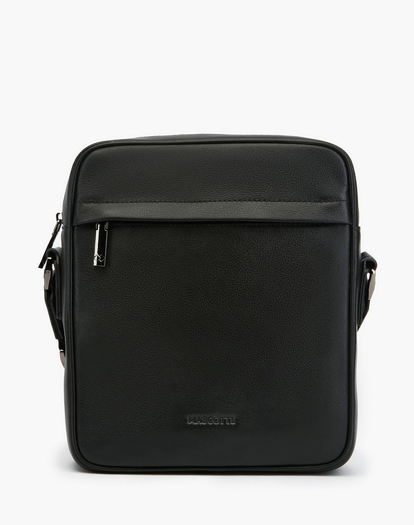 602-2120-102 Сумка мужская нат.кожа-и.кожа/текстиль черн, S, Mascotte