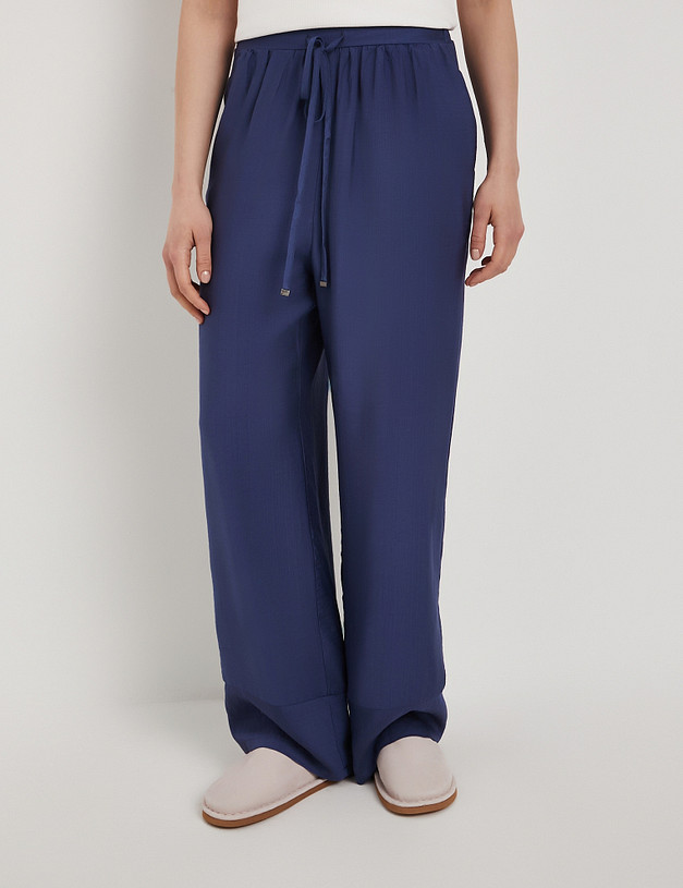 Синие женские брюки MASCOTTE 973-6109-2403 | ракурс 1