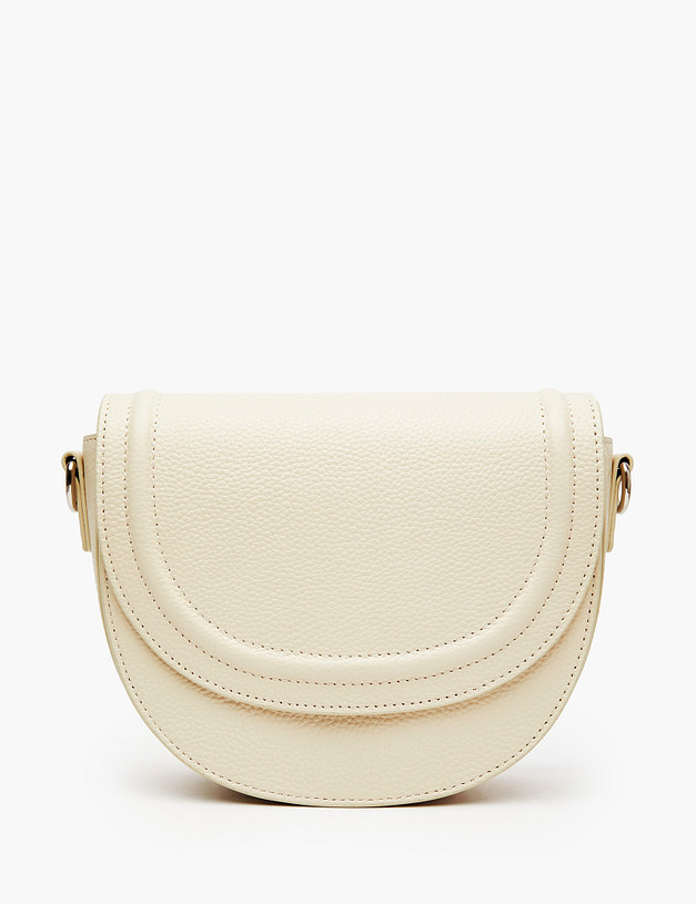 Бежевая женская сумка-седло MASCOTTE 660-3205-108 | ракурс 2 Бежевая женская сумка-седло MASCOTTE 660-3205-108 | ракурс 2