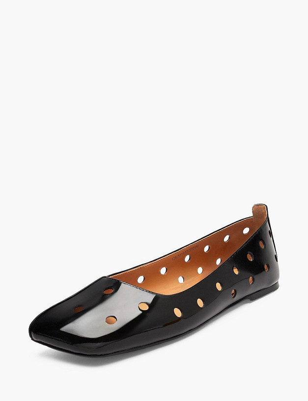 Черные женские балетки MASCOTTE 126-511412-3701M | ракурс 2