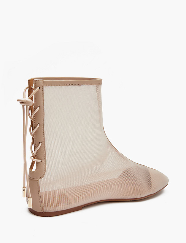 Розовые женские сетчатые ботинки MASCOTTE 175-5163194-0206 | ракурс 3