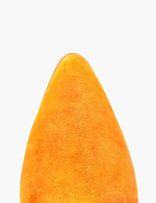 Оранжевые женские казаки из велюра MASCOTTE 126-3203921-0613 | ракурс 5