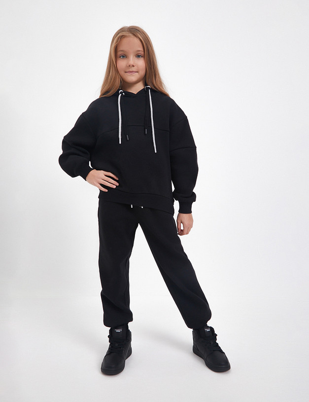 Черные спортивные детские брюки MASCOTTE 848-4208-2602 | ракурс 3 Черные спортивные детские брюки MASCOTTE 848-4208-2602 | ракурс 3