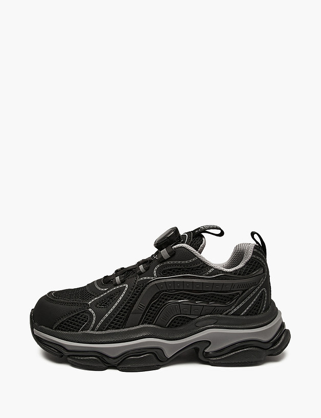 Черные детские кроссовки MASCOTTE 64-522822-0202 | ракурс 1