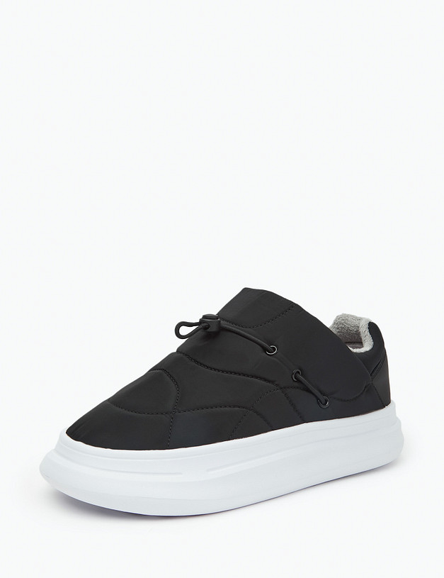 Черные женские короткие дутики MASCOTTE 151-3205623-0202 | ракурс 2