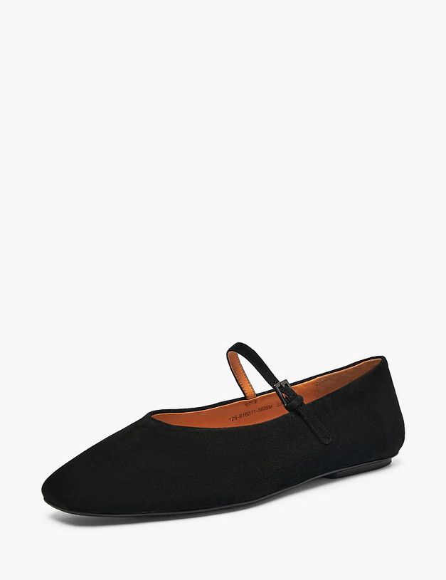 Черные женские балетки MASCOTTE 126-616311-3605M | ракурс 2