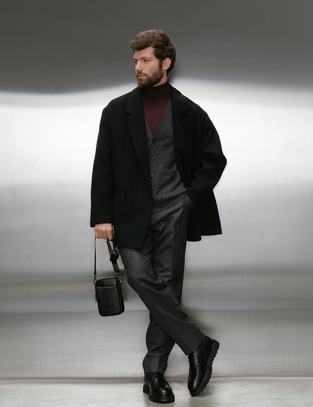 Черная мужская сумка MASCOTTE 622-5206-102 | ракурс 7