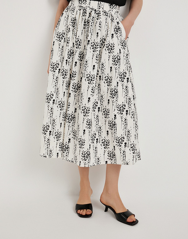 986-6104-2621 Юбка женская черн/бел, Mascotte