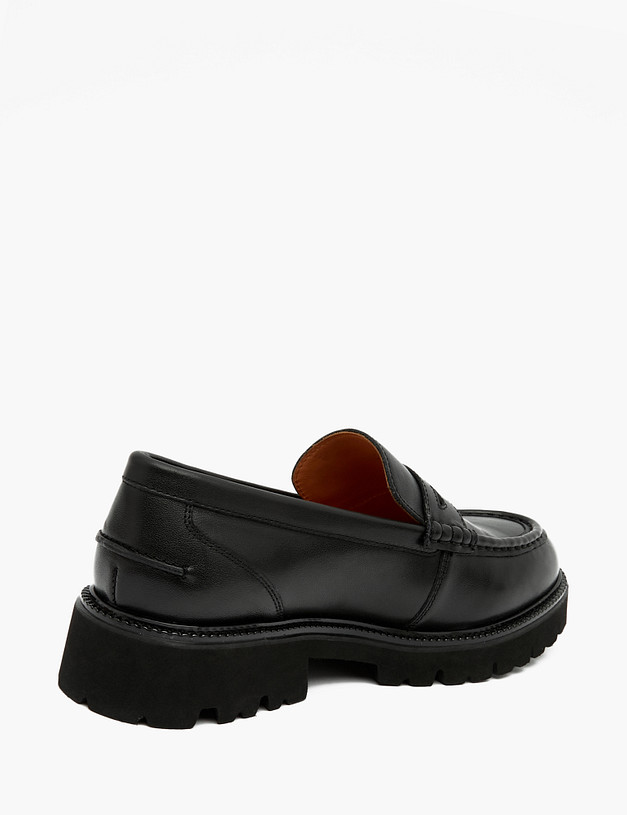 Черные женские лоферы из кожи MASCOTTE 58-324411-7100M | ракурс 4 Черные женские лоферы из кожи MASCOTTE 58-324411-7100M | ракурс 4