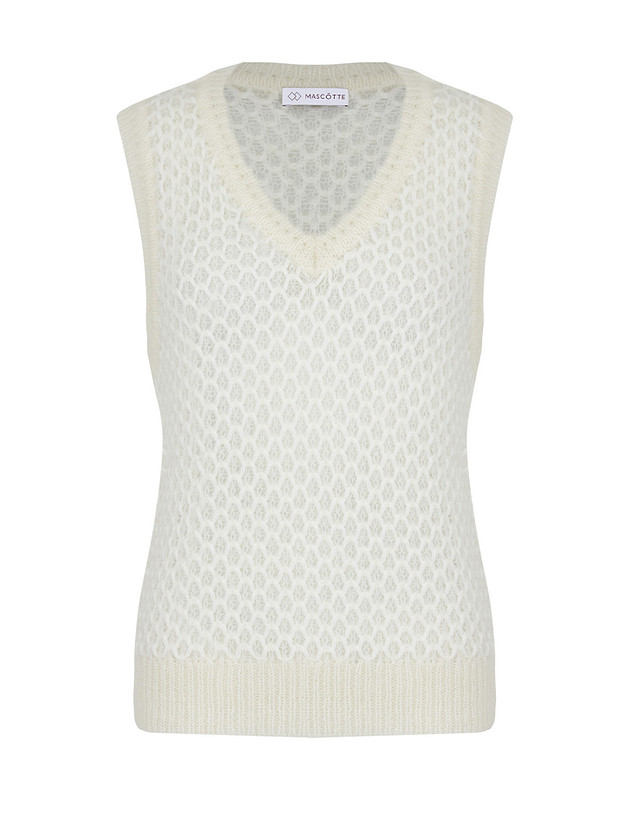 Белый женский жилет MASCOTTE 852-5201-501 | ракурс 8