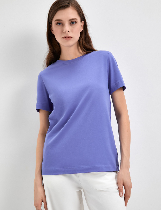 Лиловая женская футболка MASCOTTE 790-3114-2607 | ракурс 3 Лиловая женская футболка MASCOTTE 790-3114-2607 | ракурс 3