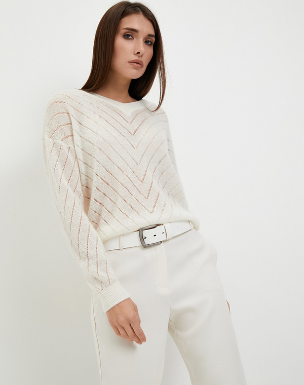 852-3202-2401 Джемпер женский молочн, Mascotte