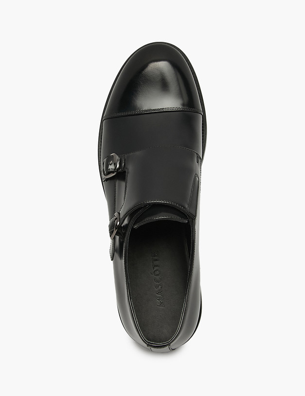 Черные мужские монки из натуральной кожи MASCOTTE 175-521913-6101M | ракурс 5